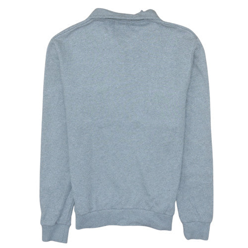 Fred Perry Men's Grey 1/4 Zip Sweatshirt Classic Logo M