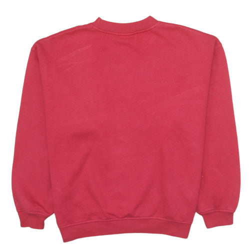 Reebok Womens Red Crew Neck Pullover Sweatshirt Size 12