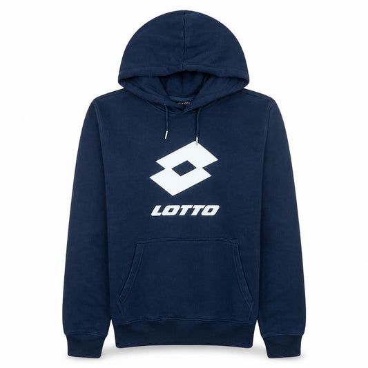 Lotto Men's Blue Pullover Hoodie Medium Fleece Sportswear