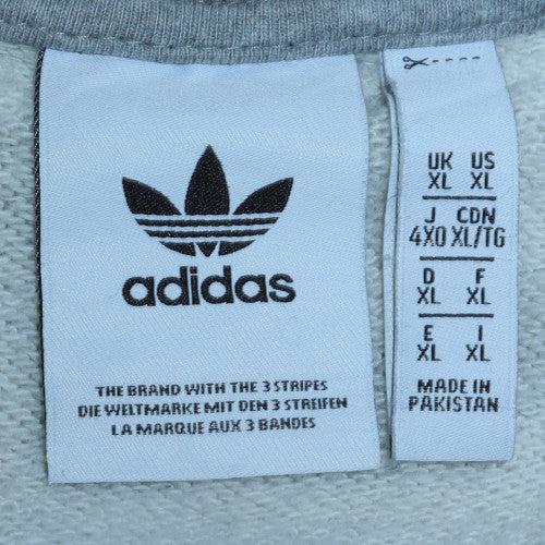 Adidas Men's Grey XL Pullover Crew Neck Sweatshirt