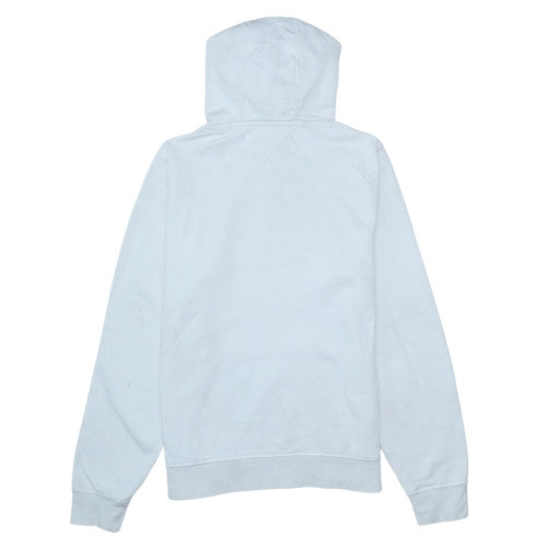 Tommy Hilfiger Men's White Pullover Hoodie M Logo Cotton Fleece