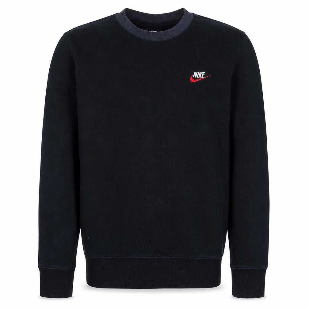 Nike Men's Black Crew Neck Pullover Sweatshirt Size S Cotton Blend