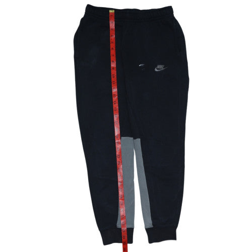 Nike Mens Black Jogger Trousers S Regular Fleece Tapered Fit