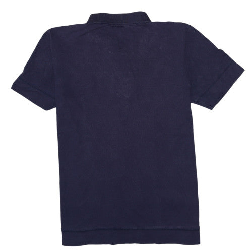 Puma Men's Blue Cotton Polo Shirt Size M Short Sleeve Sports Top