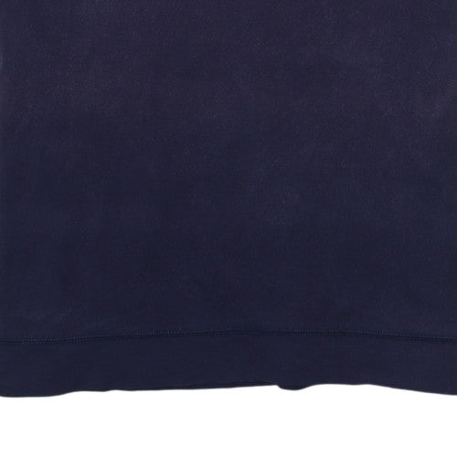 Puma Men's Blue Cotton Polo Shirt Size M Short Sleeve Sports Top