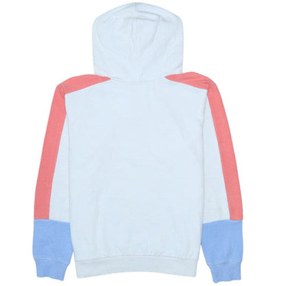 Brand and care label for Levi's girls’ white colourblock hoodie 16 years cotton pullover