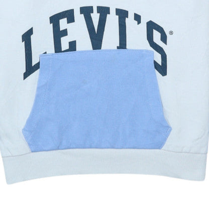 Additional view of Levi's girls’ white colourblock hoodie 16 years cotton pullover