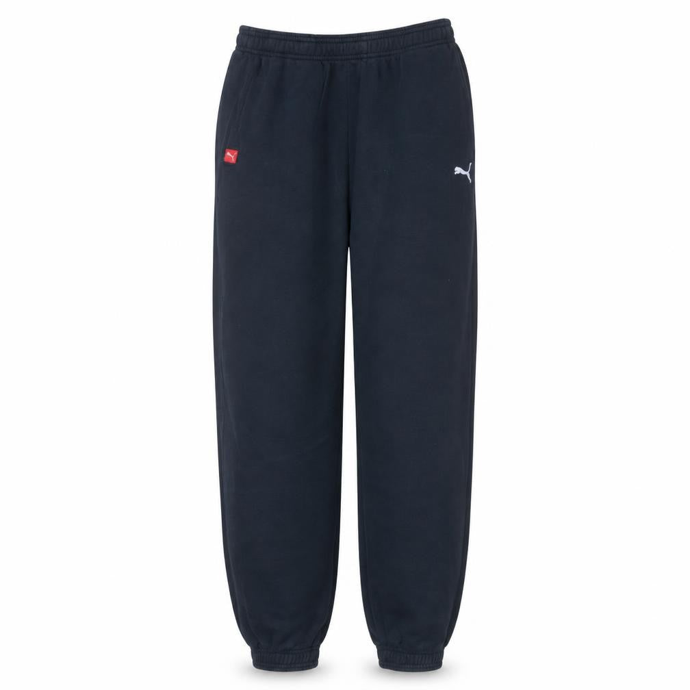 Puma Men Black L Tapered Fleece Sweatpants Activewear Trousers
