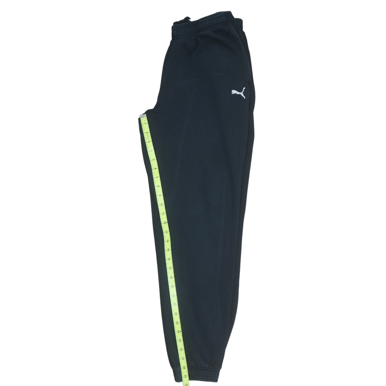 Puma Men Black L Tapered Fleece Sweatpants Activewear Trousers