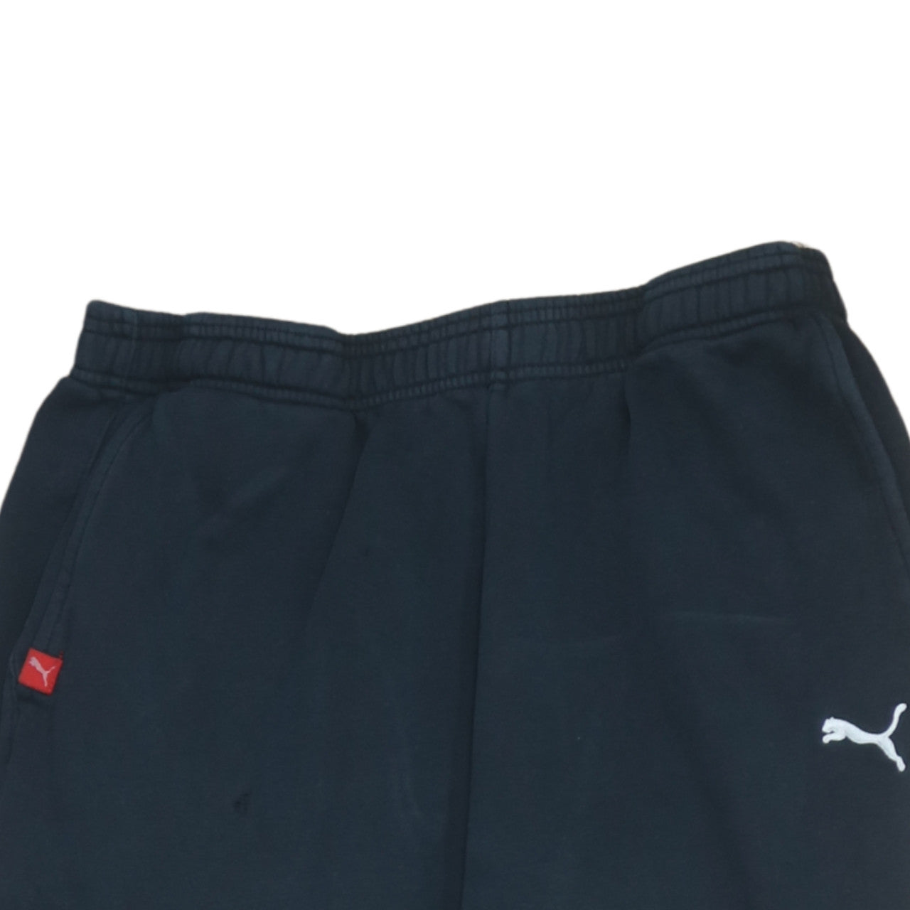Puma Men Black L Tapered Fleece Sweatpants Activewear Trousers