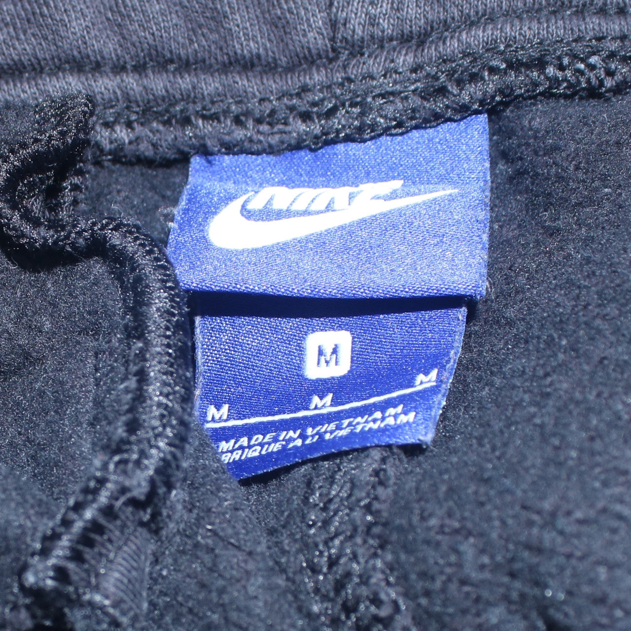 Nike Men's Black Jogger Trousers Size M Fleece Regular Fit