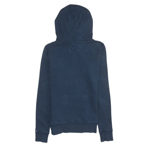 Tommy Hilfiger Women Navy Blue Pullover Hoodie Medium