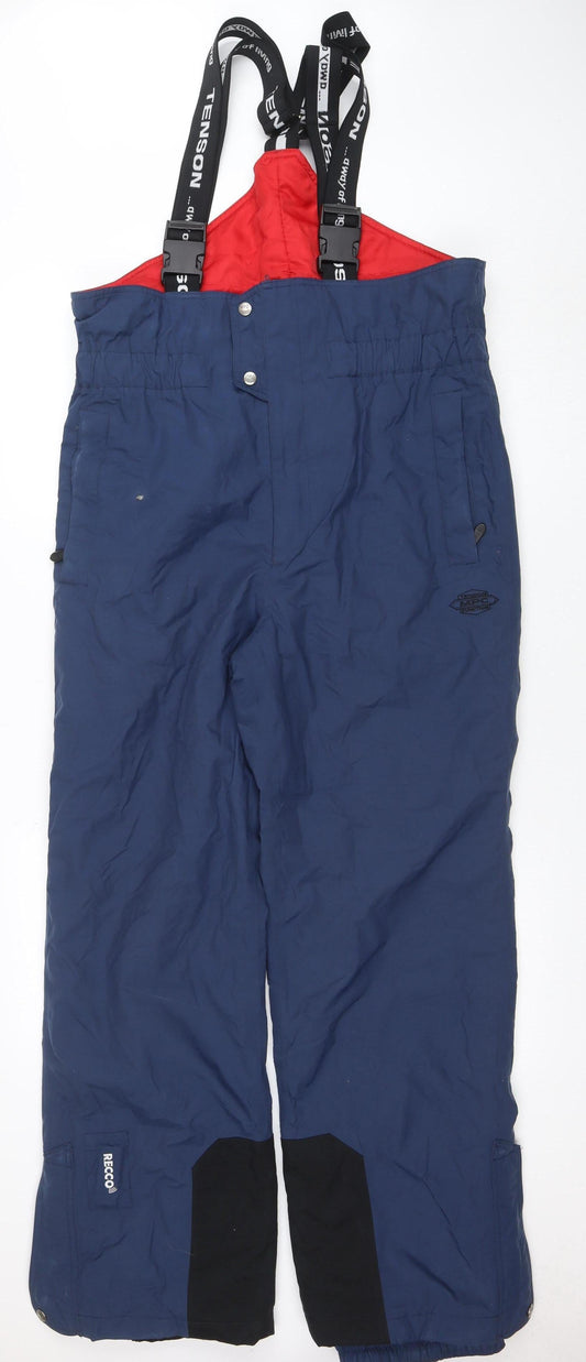 Tenson Men Blue Waterproof Insulated Snow Pants Size 52 Regular Fit