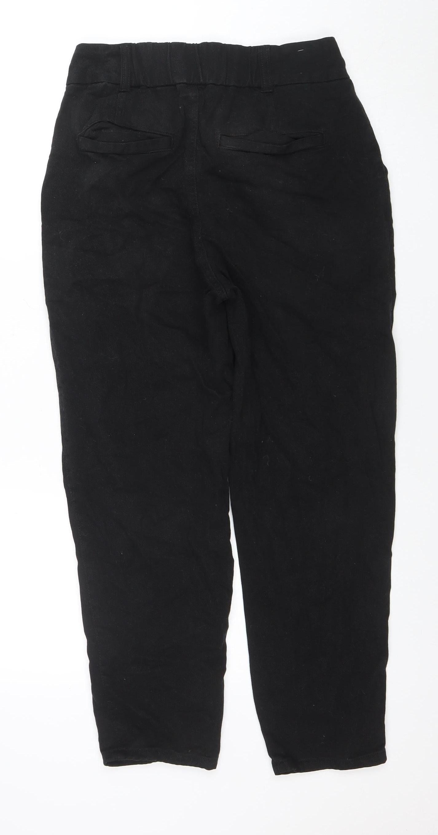 New Look Women’s Black High Rise Mom Jeans Size 8