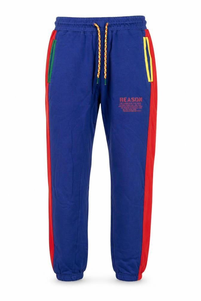 Reason Men's Multicoloured Jogger Sweatpants S Cotton Activewear