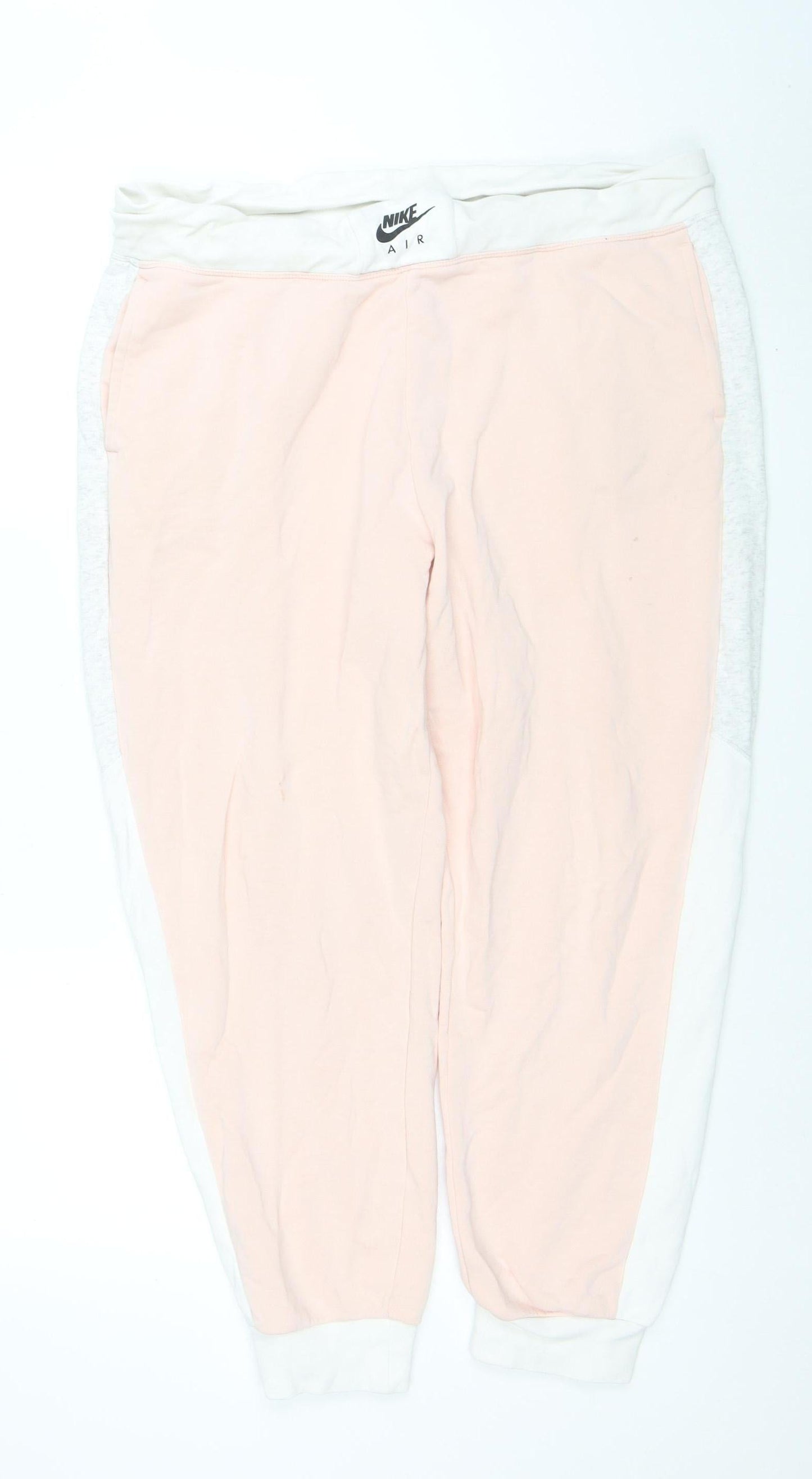 Nike Womens Pink Jogger Trousers XL Cotton Blend Activewear