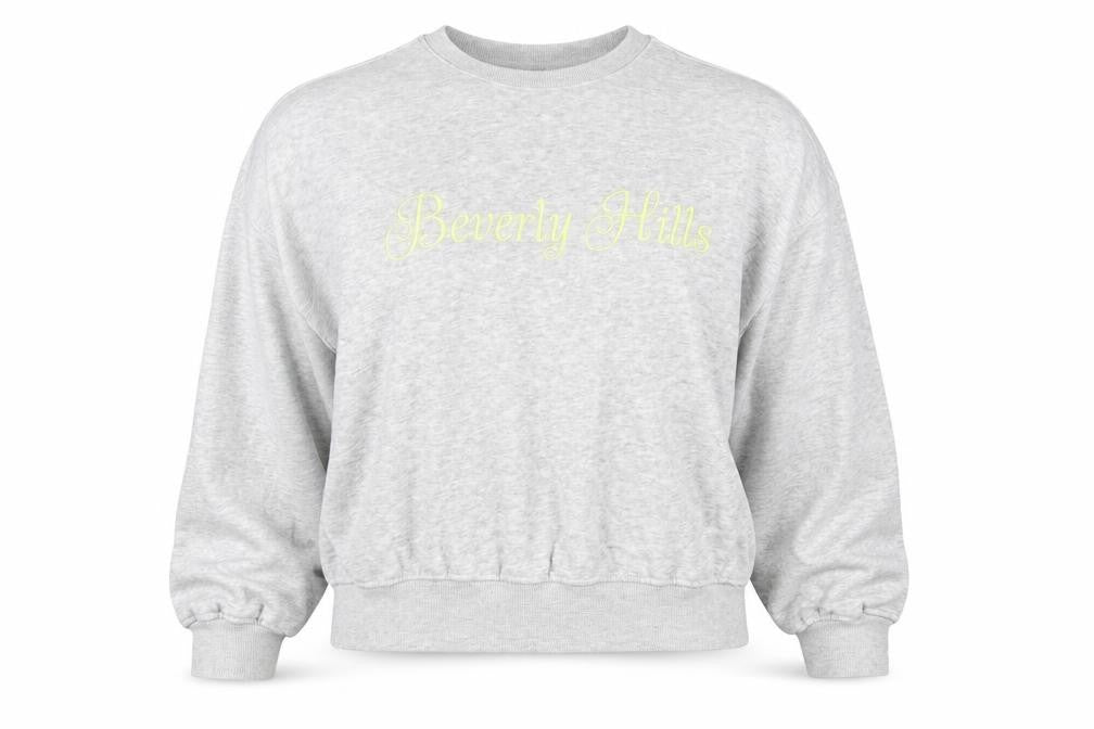 H&M Divided Women Grey Beverly Hills Crew Neck Pullover Sweatshirt XS