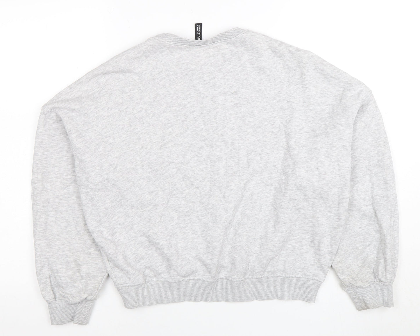 H&M Divided Women Grey Beverly Hills Crew Neck Pullover Sweatshirt XS