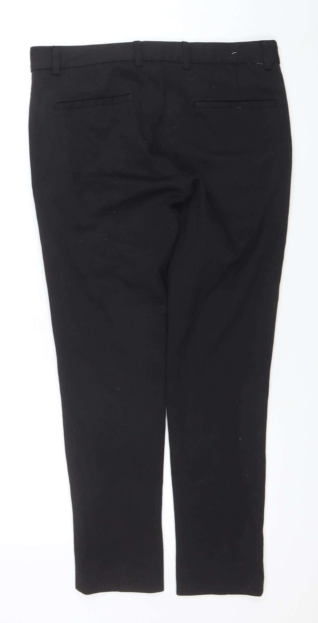River Island Women's Black Slim Fit Stretch Trousers Size 12