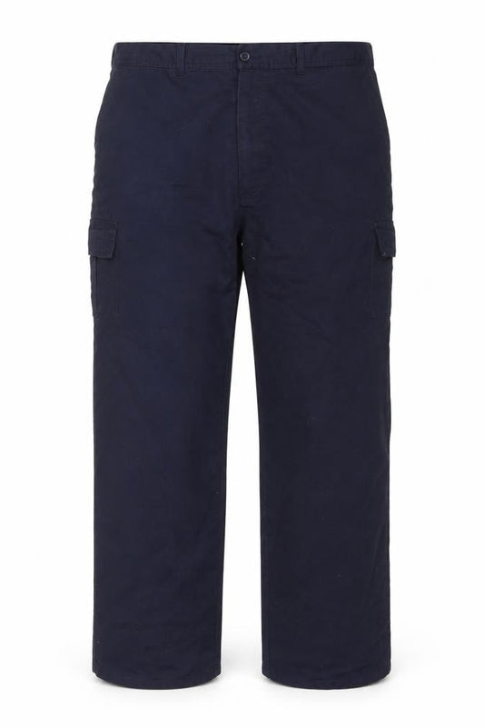 Portwest Men's Blue Cargo Workwear Trousers 54W 31L Polyester Cotton