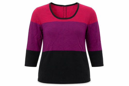 Marks & Spencer Womens Multicoloured Tunic Top M Colourblock Knit