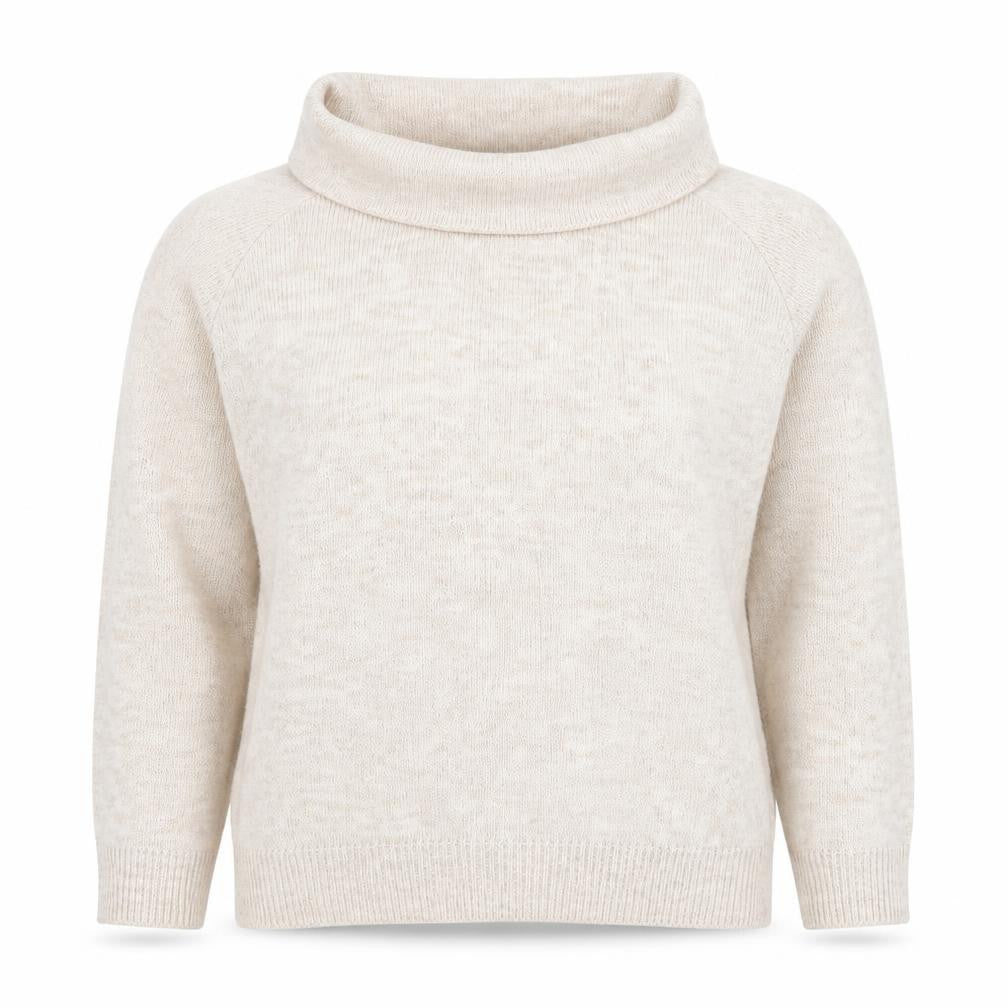 Marks & Spencer Women’s Beige Wool Blend Cowl Neck Jumper M