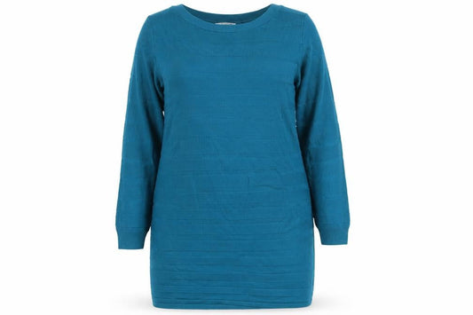 Tu Women Blue Size 16 Knit Jumper Dress Long Sleeve Acrylic