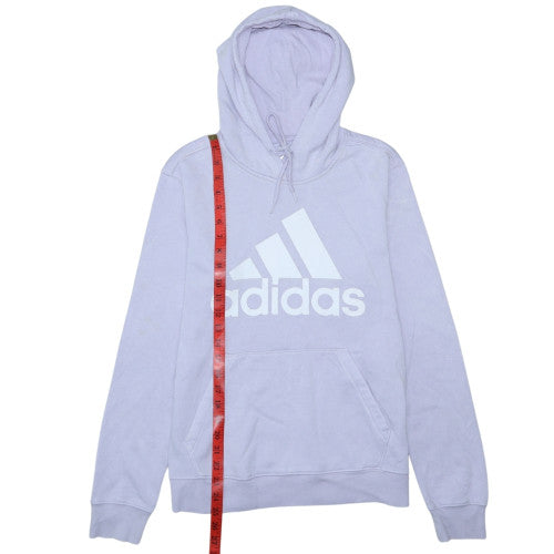Adidas Women’s Lilac Pullover Hoodie Size S Hooded Logo Casual Sweatshirt