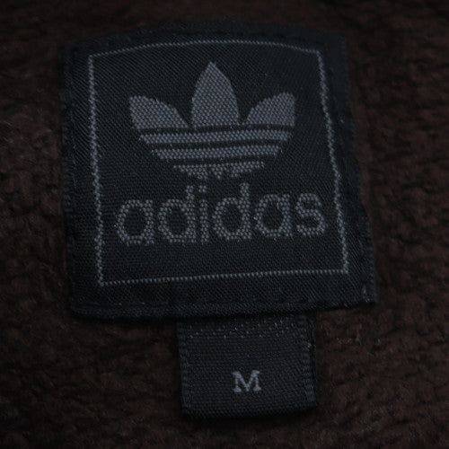 Adidas Mens Brown Pullover Hoodie Medium Graphic Sportswear
