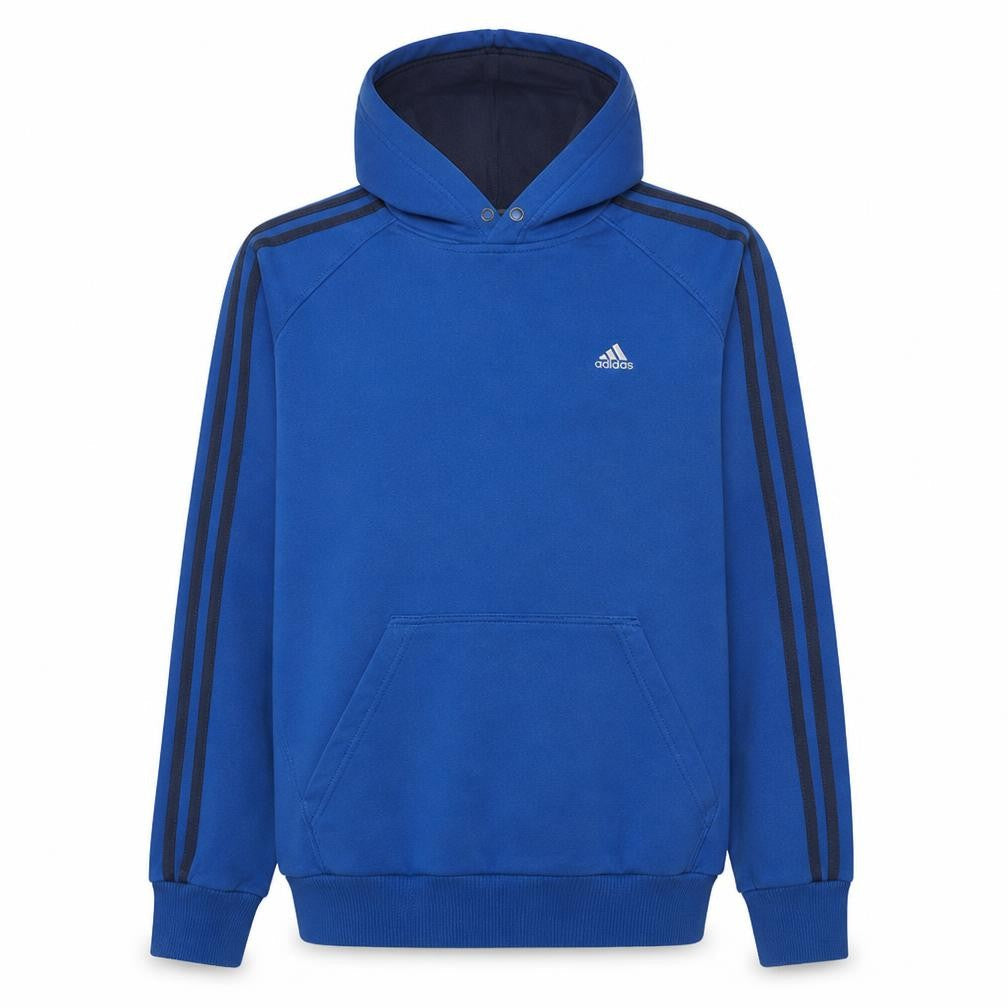 Adidas Mens Blue Pullover Hoodie Medium Regular Fit Sportswear