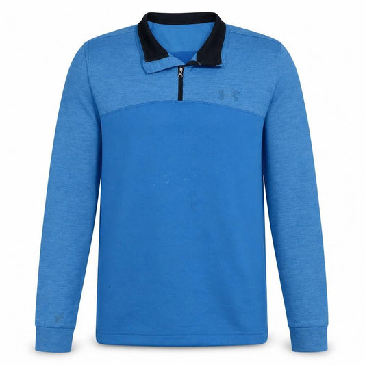 Under Armour Men's Blue 1/4 Zip Pullover Sweatshirt Size M ColdGear