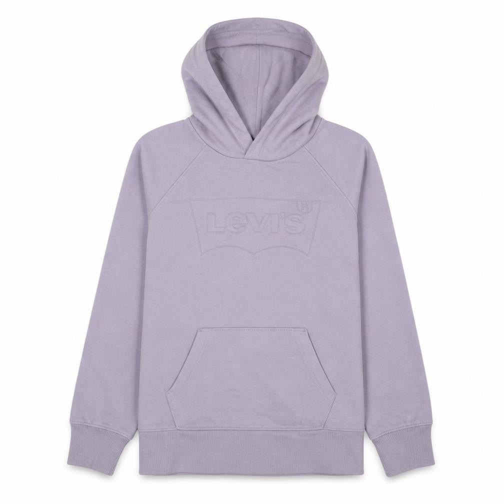 Levi's Womens Lilac Pullover Hoodie XS Relaxed Fit Cotton Blend