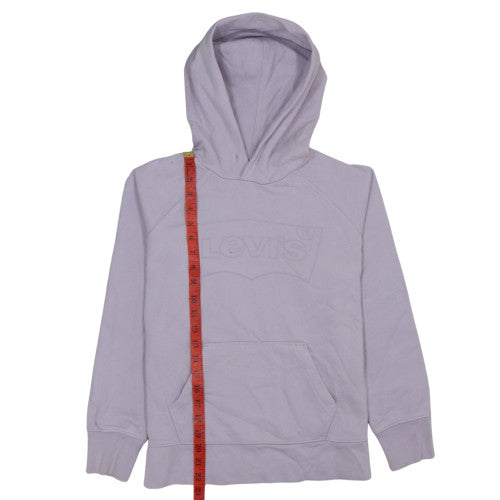 Levi's Womens Lilac Pullover Hoodie XS Relaxed Fit Cotton Blend