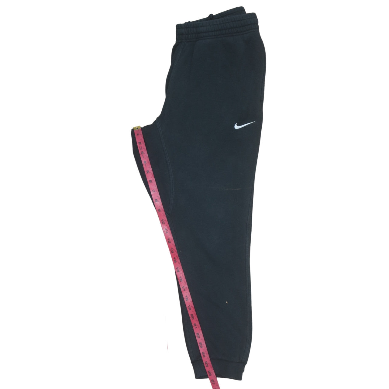 Nike Men's Black Fleece Jogger Trousers L Regular Fit
