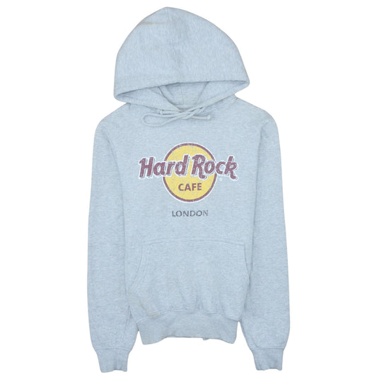 Hard Rock Cafe London Grey Hoodie Small Women's Pullover Sweatshirt