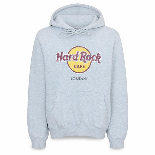 Hard Rock Cafe London Grey Hoodie Small Women's Pullover Sweatshirt
