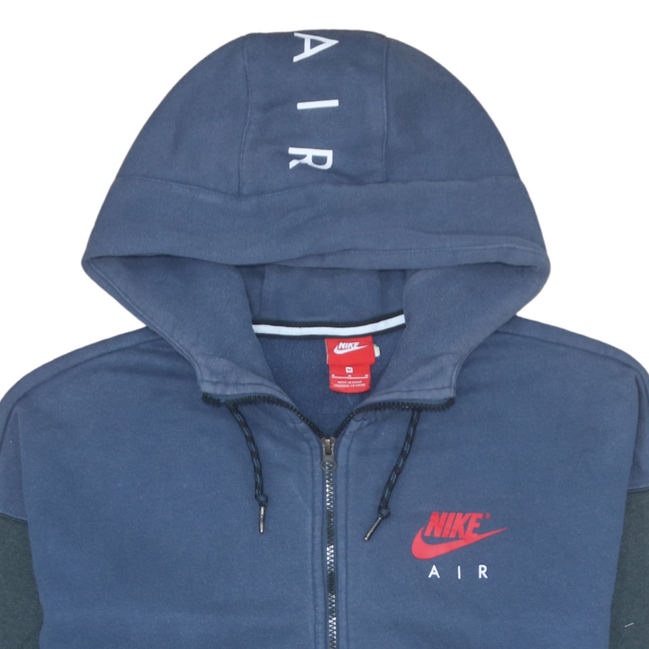Nike Air Men's Blue Full Zip Hoodie Size M Fleece Sportswear