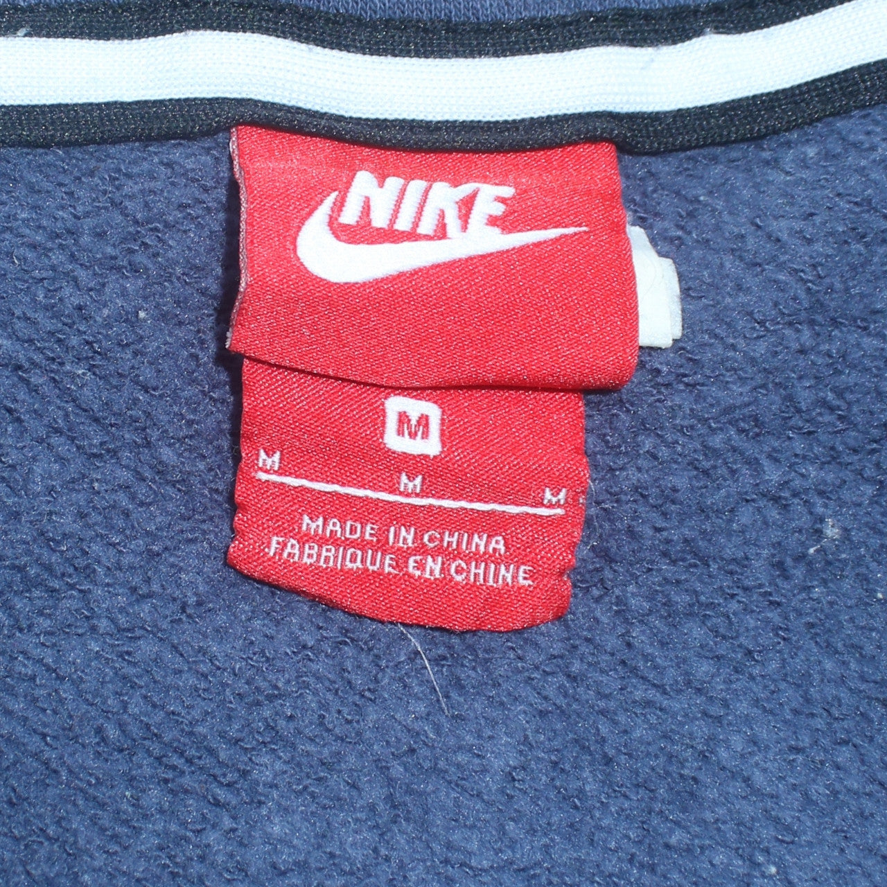 Nike Air Men's Blue Full Zip Hoodie Size M Fleece Sportswear