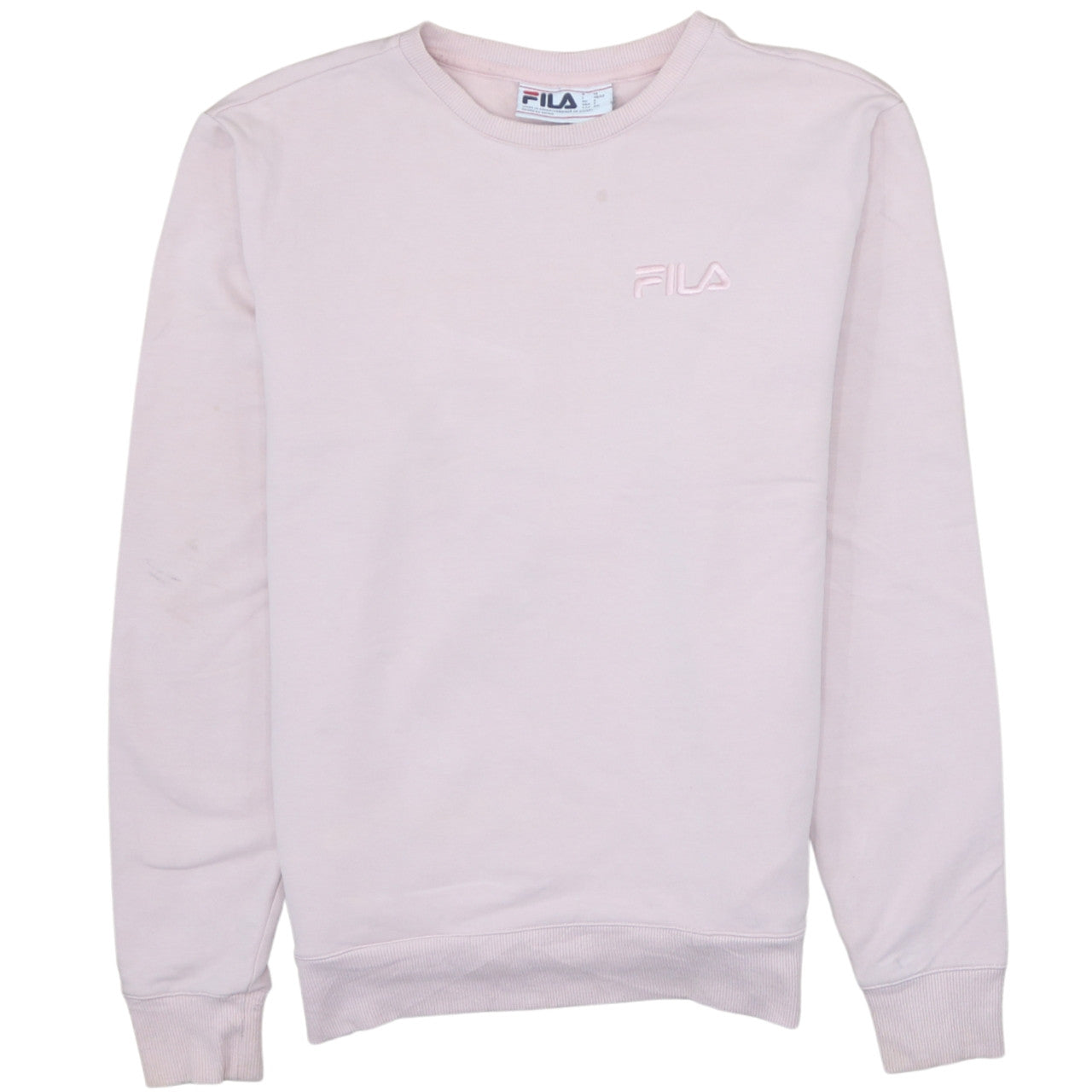 FILA Mens Pink Crew Neck Long Sleeve Pullover Sweatshirt Size S