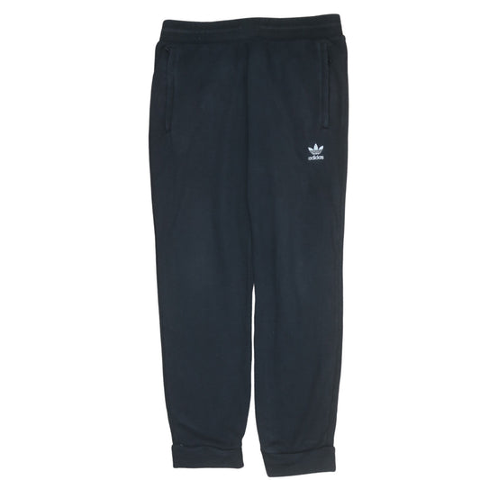Adidas Men's Black Joggers L Regular Fit Fleece Tapered Sportswear