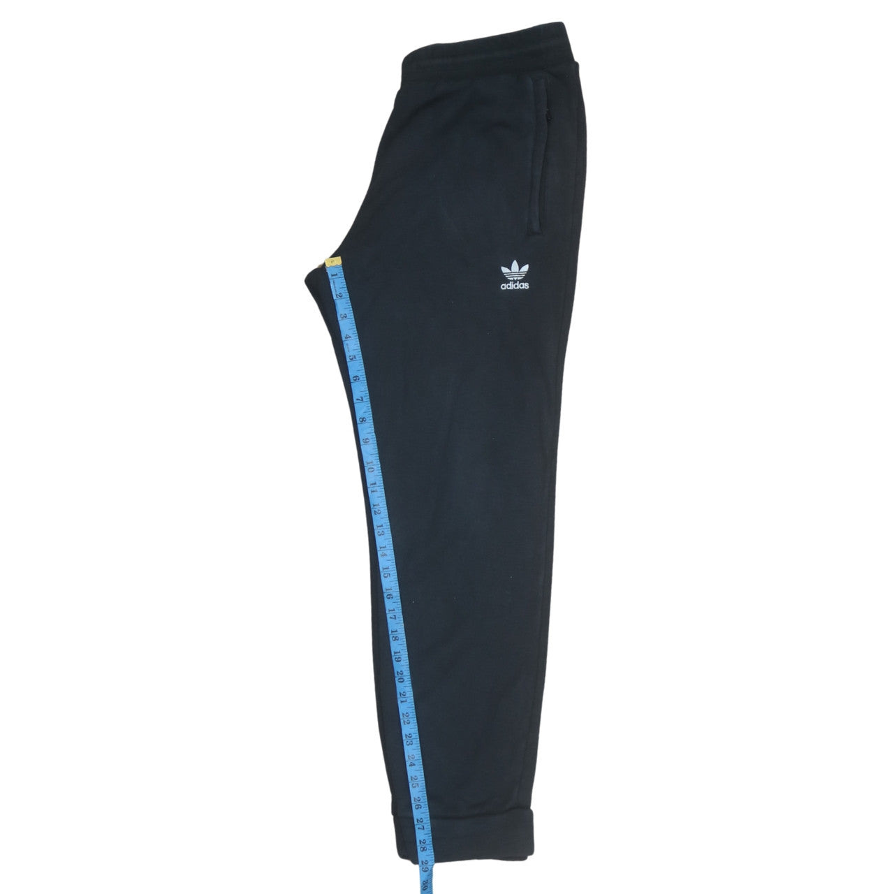 Adidas Men's Black Joggers L Regular Fit Fleece Tapered Sportswear