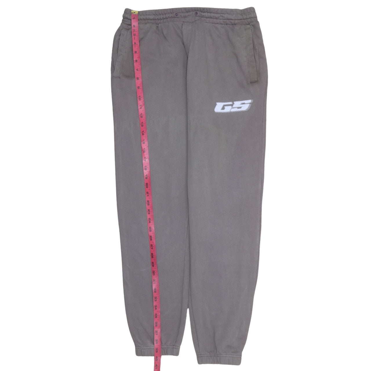 Gymshark Men's Grey Cotton Joggers L Regular Fit