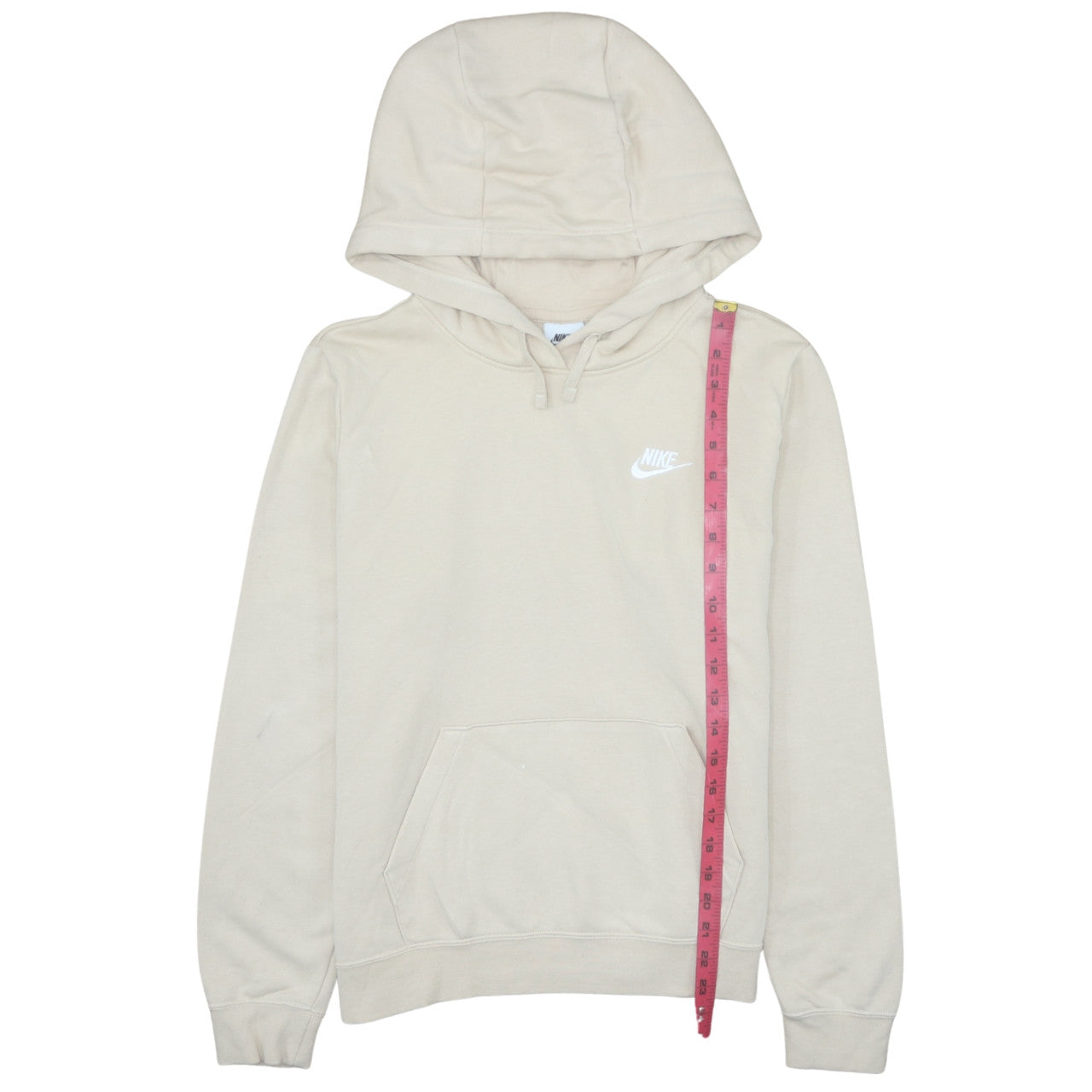 Nike Women’s Beige Pullover Hoodie Medium Cotton Blend Casual