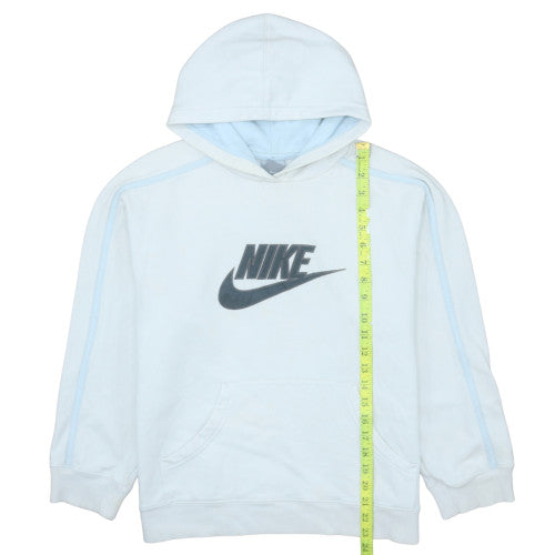 Nike Boys White Hoodie 14-16 Years Pullover Logo Sweatshirt