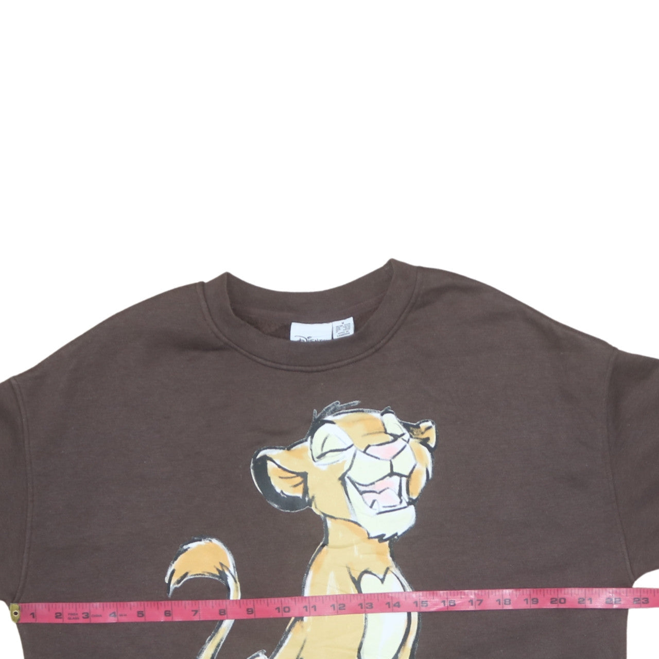 Disney Women Brown Lion King Sweatshirt Medium 12/14 Pullover