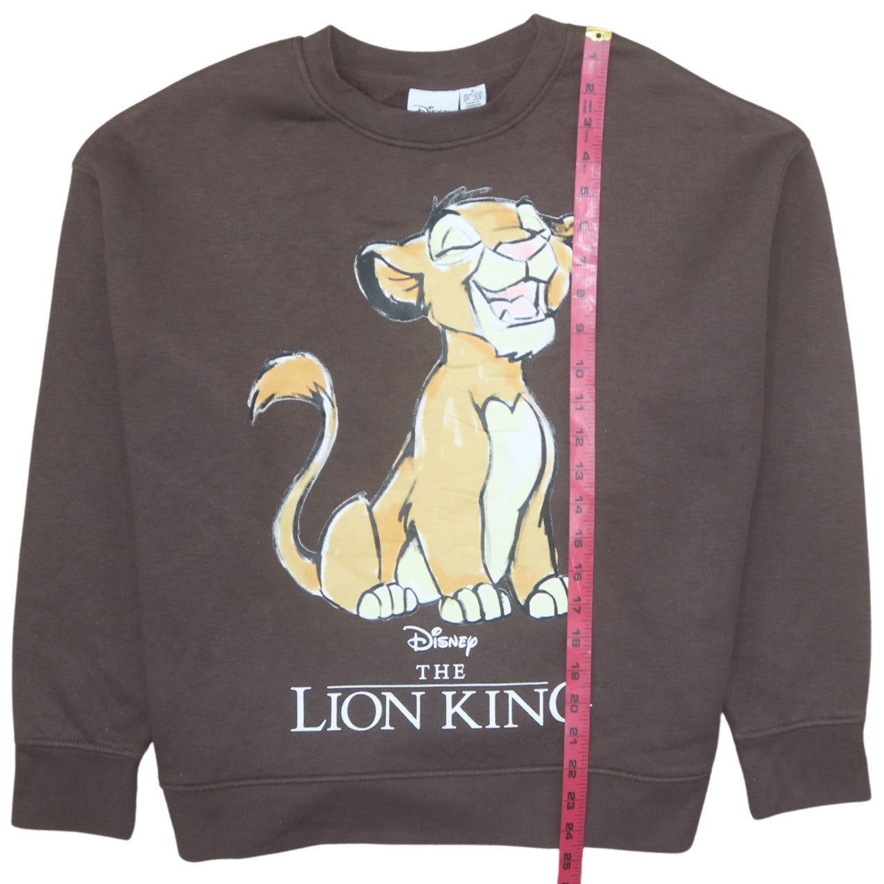 Disney Women Brown Lion King Sweatshirt Medium 12/14 Pullover