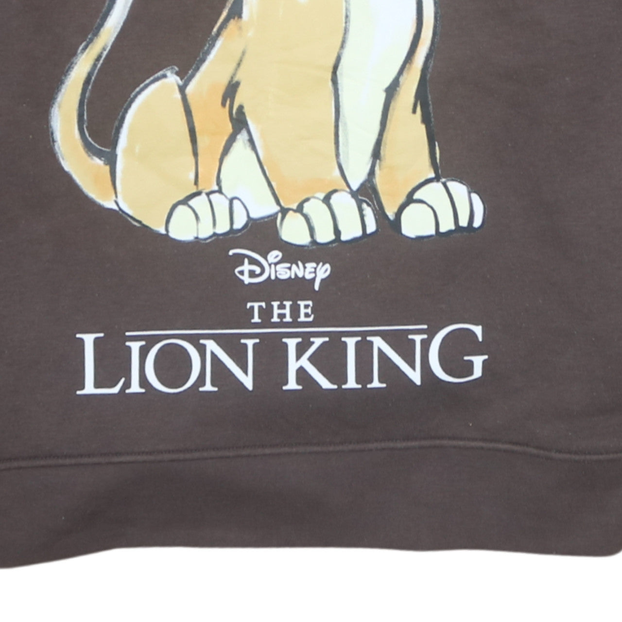 Disney Women Brown Lion King Sweatshirt Medium 12/14 Pullover