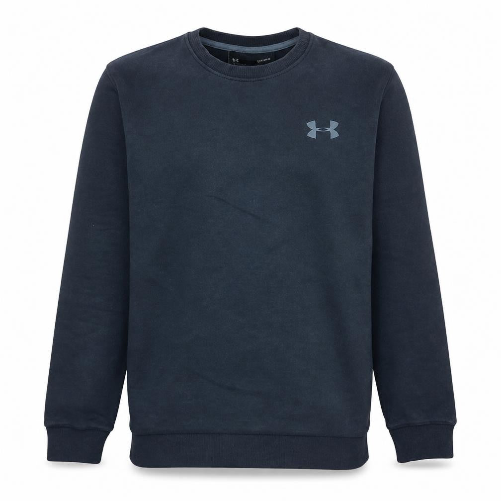 Under Armour Men's Black Medium Pullover Sweatshirt Crew Neck Fitted