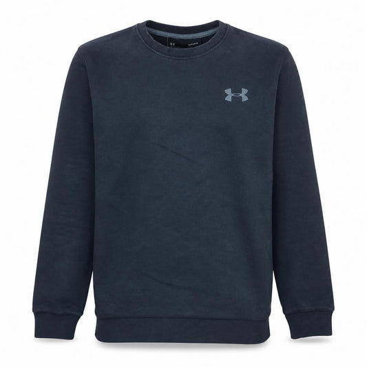 Under Armour Men's Black Medium Pullover Sweatshirt Crew Neck Fitted