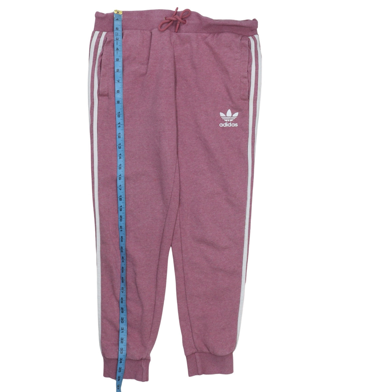 Adidas Womens Mauve Sweatpants Size 14 Jogger Style Cotton Blend
